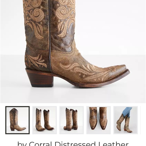 Brown Embroidered Cowboy Boots!! Real leather!!! - Picture 11 of 11